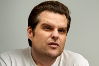 Nervous Matt Gaetz Fumbles With Training Bra