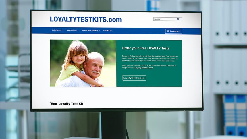 Trump Administration Offers Free At-Home Loyalty Tests