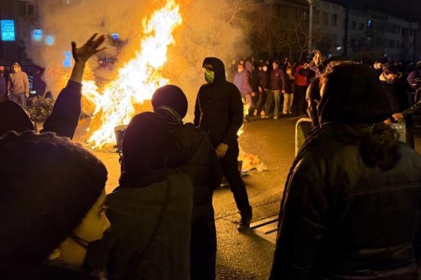 In this photo obtained by The Associated Press, Iranians attend an anti-government protest in Tehran, Iran, Friday, Jan. 9, 2026. (UGC via AP)